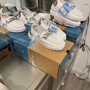 Hey Dude Kids White Casual Shoes